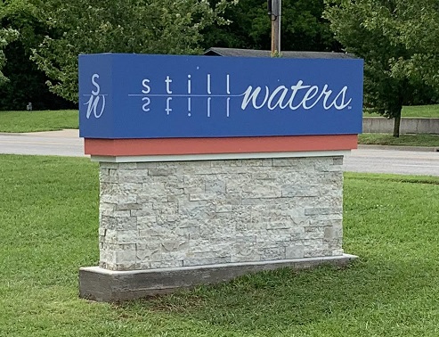 Still Waters Family Counseling monument sign in Fayetteville, AR